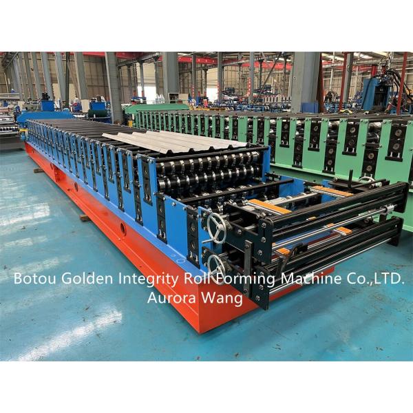 Building Material Roof Sheet Forming Machine Double Deck 0.3-0.8mm Thickness