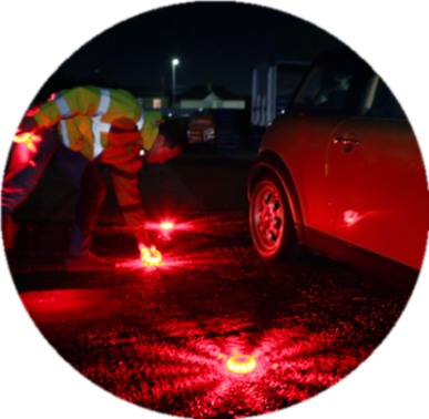 Multiple Colors Led Emergency Warning Lights 5 Watt With Magnetic Rechargeable