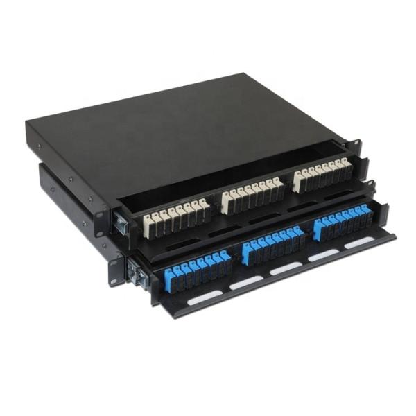 19" CATV Fiber Optic Patch Panel SC UPC Rack Mount Patch Panel LAN WAN