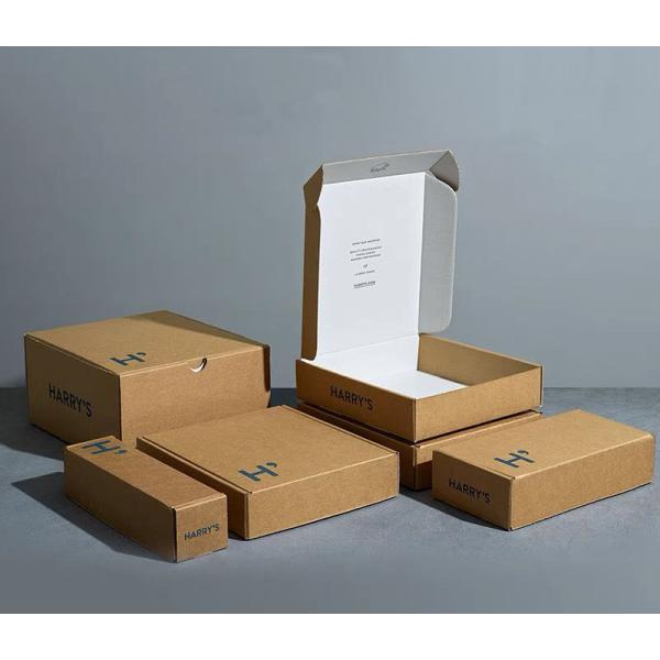 Custom Corrugated Mailer Boxes Recyclable Flat Pack Shipping Boxes With Logo