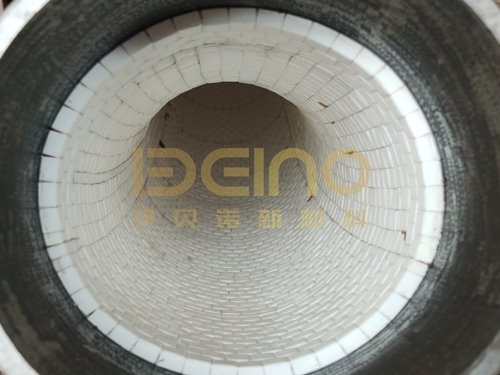 Metal ceramic lined with composite pipe