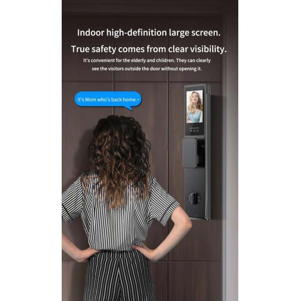 Finger Vein Unlock Tuya Smart Lock with Visual Intercom 3D Face Recognition