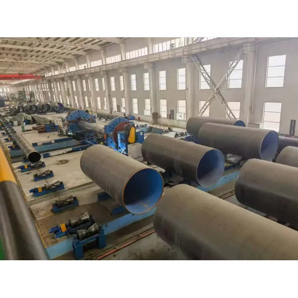 Automatic PLC Controlled 3LPE Coating Pipe Production Line with Shot Blasting Surface Preparation