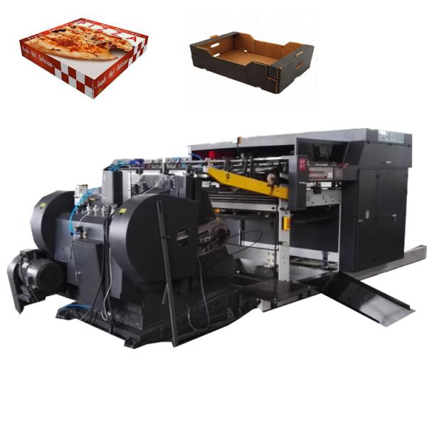 Automatic Feed Pizza 60pcs/Min Paperboard Box Die Cutting Machine