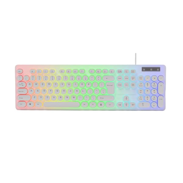 Lightweight Rainbow Backlight Keyboards Mouse Combos With Breath Effect Customizable FN + F1-F12 Keys For Gamers Office Users Students