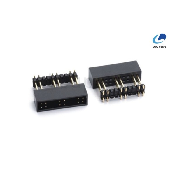 Phosphor Bronze Contact Material IDC Socket BOX Header Featuring Durable PA6T UL 94V-0 Black Insulator and Gold Or Tin Plated Contact Plating for Long