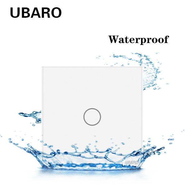 86*86mm Touch Light Switch with Single Live Wire Control and 10A Capacity for Home and Office