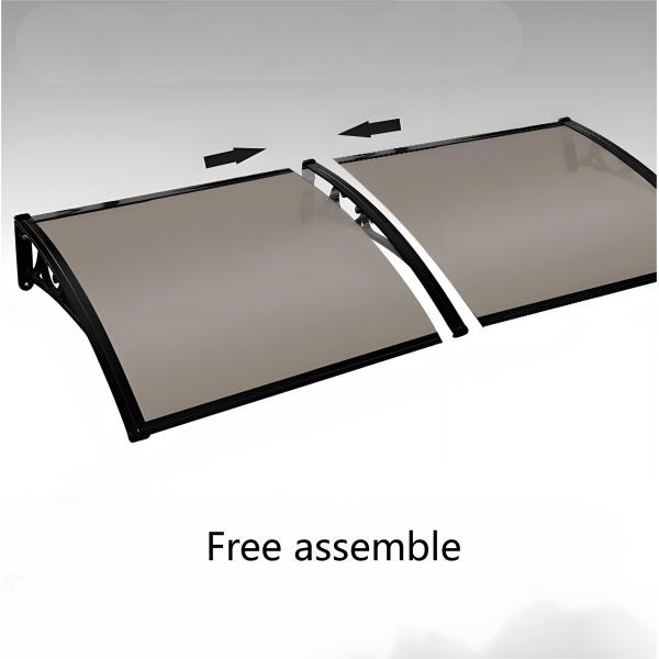 Customize Plastic Bracket DIY PC Canopy Kit With Hollow Polycarbonate Sheets Weather Resistant