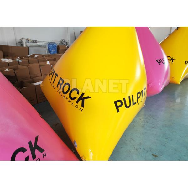 Race Mark Advertising Inflatable Triathlon Buoy Triangular Shape Inflatable Buoys Inflatable Water Buoy