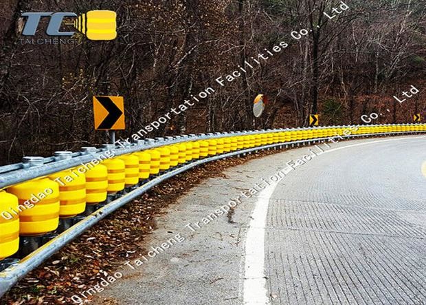 Quality AASHTO M180 Highway Roller Barrier EVA / PU Rolling Guardrail Barrier for sale