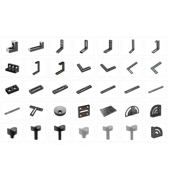 3D Flexible Fixture Clamp Positioning Welding Fixture Table Clamps Support Angle Iron