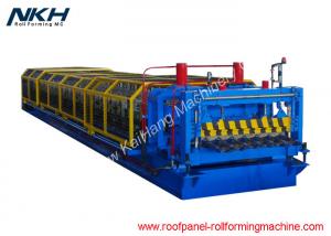 Quality 34mm Height Roof Tile Roll Forming Machine Blue Metal Sheet Making Machine for sale