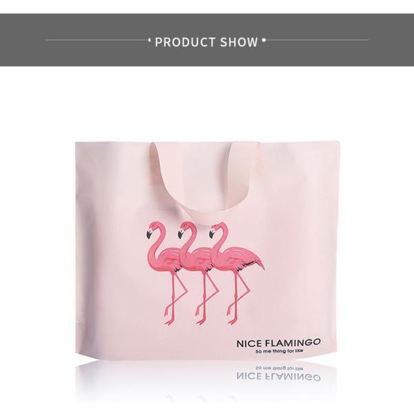 Customized square shape flower pattern long handle PP gift bag,flower vase, disposable flower plastic bag, plastic folda
