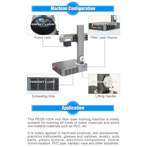 Desktop Mini Compact Fiber Laser Etcher With Red Light Positioning