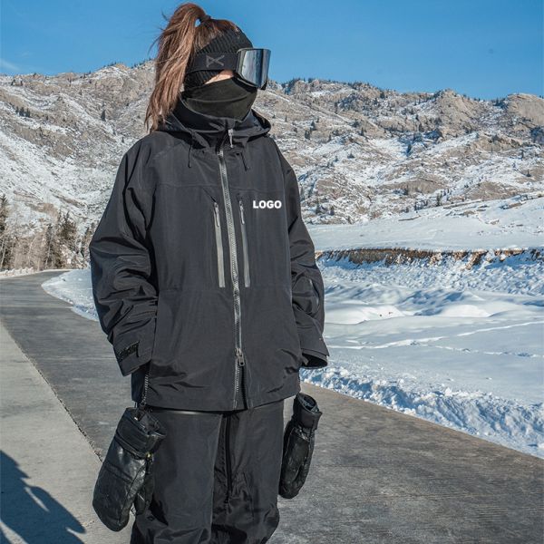 OEM Custom Couple American Style Snowboard Jacket Waterproof Windproof Thick Warm Winter Ski Outer Coat