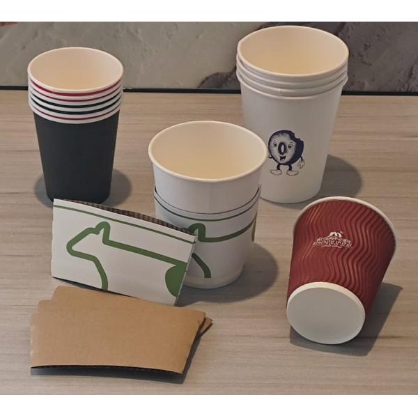 Paper Hot Sleeve Cardboard Jacket Corrugated Protector Disposable Protector for Coffee OEM