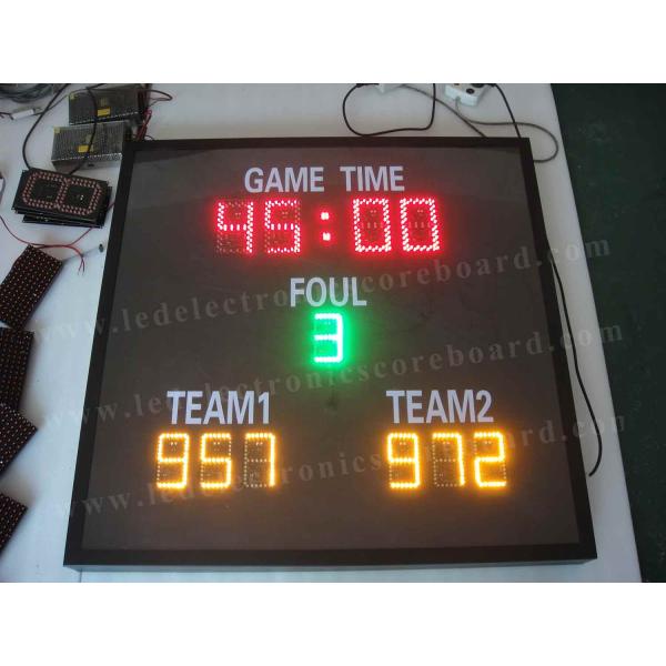 Regular Digit Size LED Basketball Scoreboard with Mobile wheel Stand