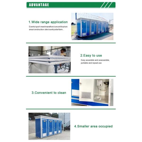 Durable Prefabricated Movable WC Portable Movable Toilet