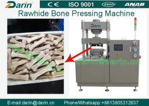 Quality Pet Dog Chew Bone Pressed Rawhide Bones Pressing Machine PLC Control for sale