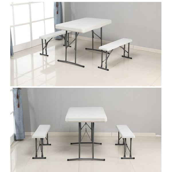 3PCS Camping Plastic Folding Picnic Table Sets With Chair