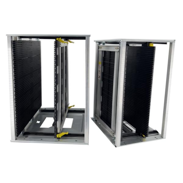 Conductive PCB Magazine Rack With Gear Track Adjustable Static Safety