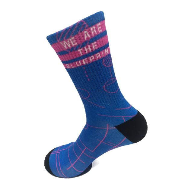Comfortable Non-slip Custom Printed Socks Casual Sock Type with 18%polyester Fabric