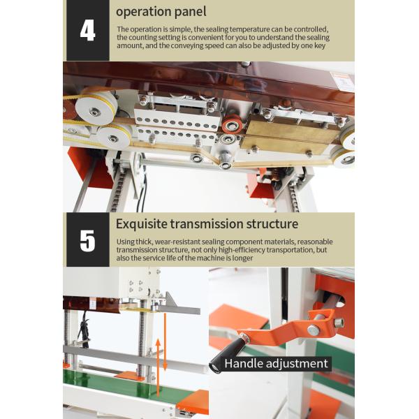 1680*685*1550MM Vertical Continuous Band Sealing Machine for Versatile Packaging