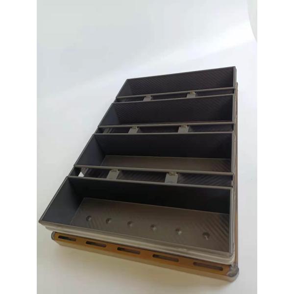 Economical 4 Strapped Non Toxic Loaf Pan Corrugated Surface