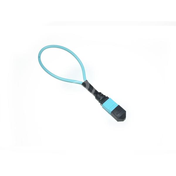 OM3 24 Fiber Optical Loopback MPO/MTP For Telecom / CATV Systems