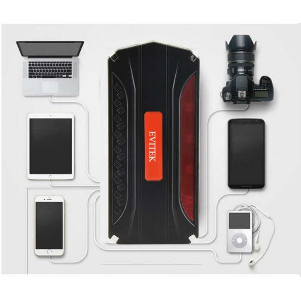 Evitek 4USB Port Battery Charger Jump Starter Multi - Function Auto Battery Booster