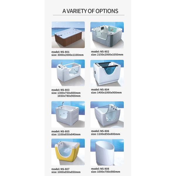 Walk-in whirlpool air Massage Bathtub Freestanding Bathtub
