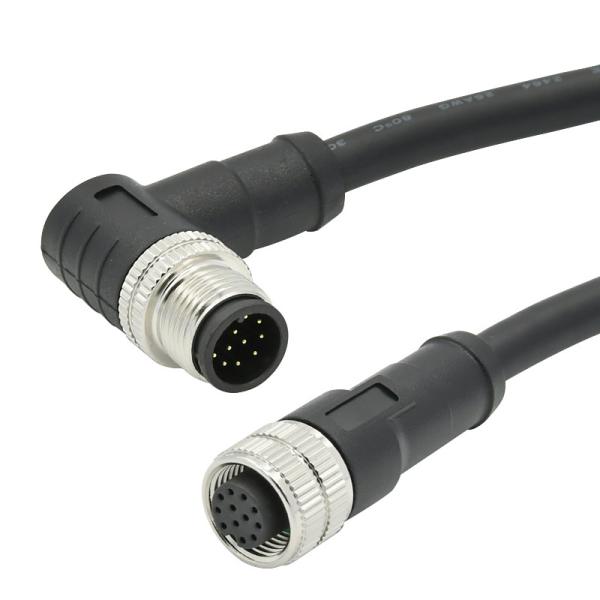 5 Poles A Coded M12 Sensor Connector UV Protection Cable Waterproof Wire Connector