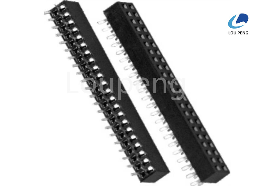 Max Processing Temp 230C For 30-60 Seconds Female Socket Header Connector Withstanding Voltage AC 500V Durable Electrical Component