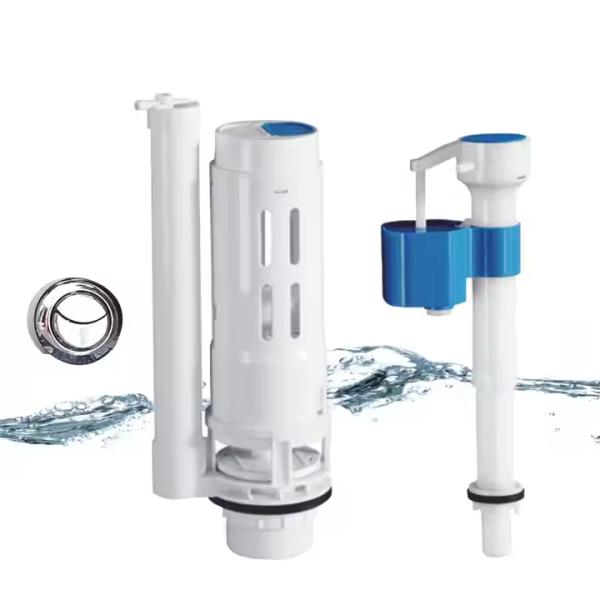 ABS+POM Material Dual Flush Valve with Adjustable Flush Volume and Embedded Design for Modern Bathrooms