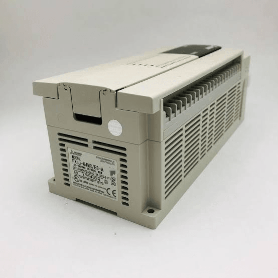 FX3U-64MR/ES-A 64-point compact programmable logic controller (PLC) from the MELSEC-F series