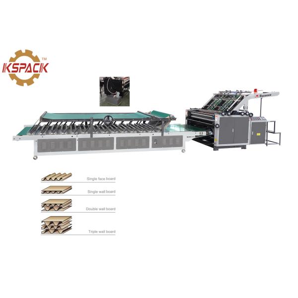 High Precision Cardboard Laminating Machine Automatic Flute Laminator 6.4kw