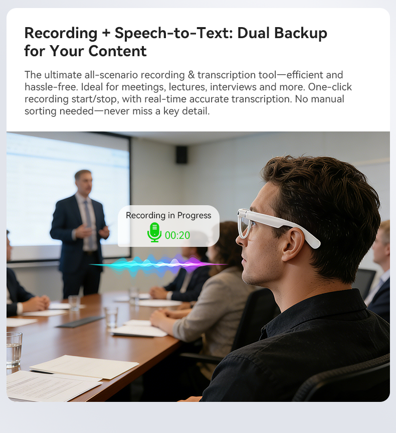 Lightweight Wearable AI Smart Glasses