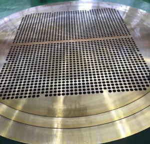 China 304L Copper Clad Plate ASTM C52100 Brass Clad Tube Sheet For Industrial Heat Exchanger on sale