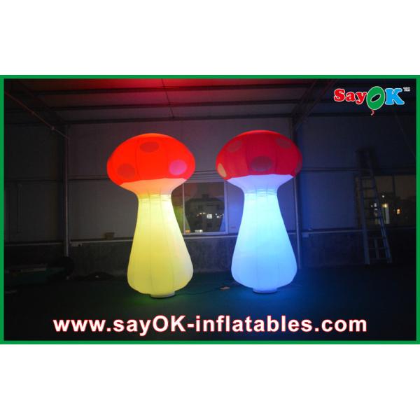Air Blown Inflatable Orange Lighting Event Inflatable Mushroom