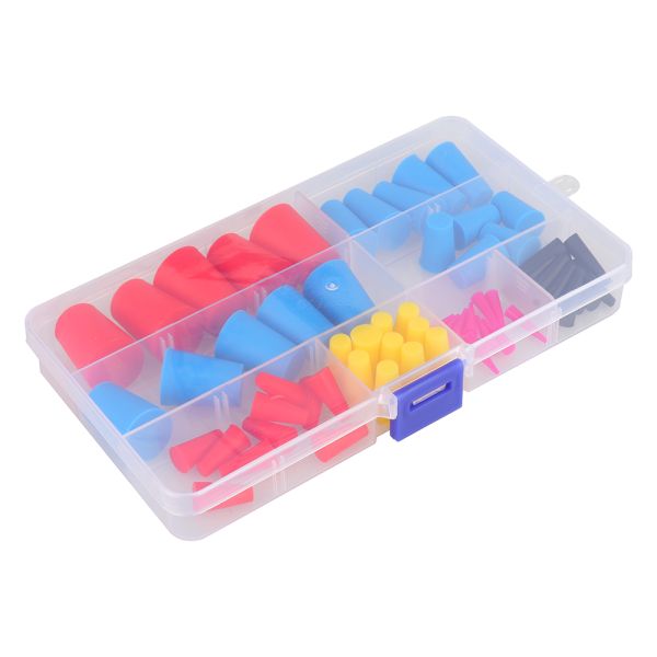 120Pcs Temperature Resistant Silicone Rubber Tapered Plug Stoppers for Protective Hole Covers Durable Protective Covers