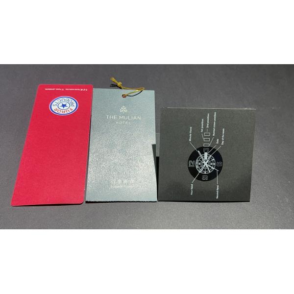 Luxury Hang Tag Custom Clothing Hang Tags Paper Embossed Swing Tag