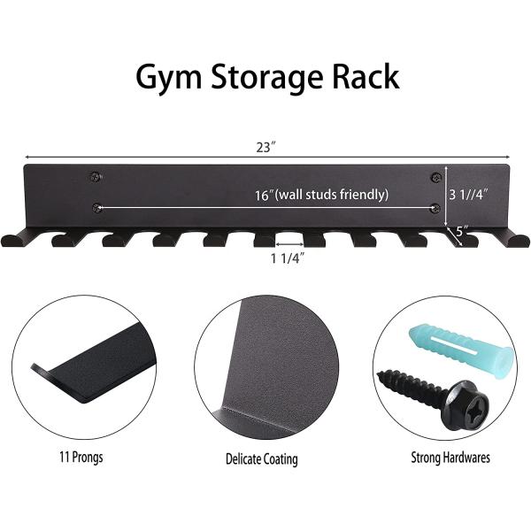 11 Cable Slots Wall Mountable Cable Hanger and Rack Organizer with Solid Power Coating