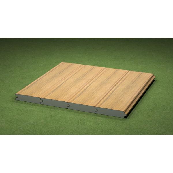 Coffee Wood Texture Surface Co-Extrusion Paddock Panel Board for Easy Click Installation