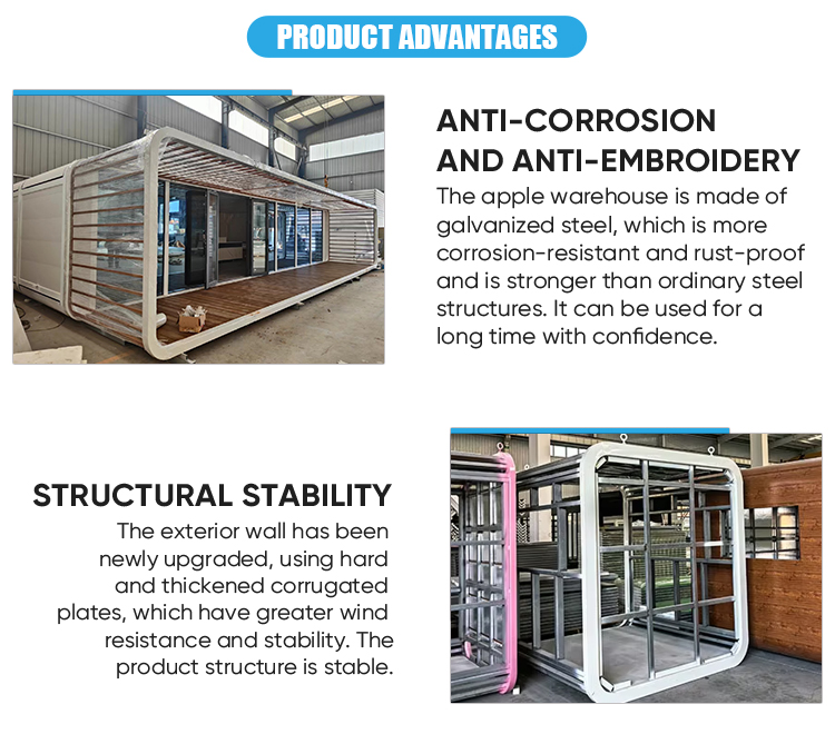 Solid Steel Prebuilt Hut, Easy Split Pack Prefabricated Box Structure for Suburban Camping Base Construction