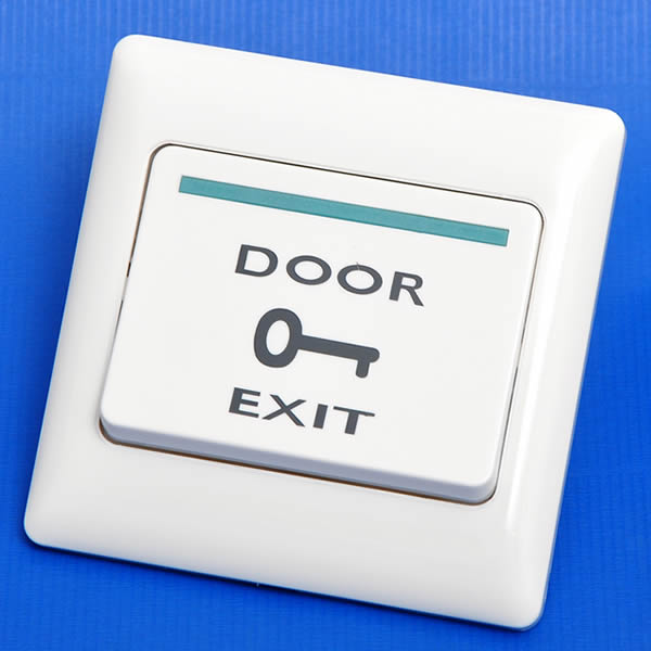 Access Control Exit Push Button , Hotel Plastic Door Exit Button