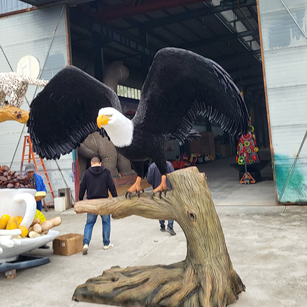 Infrared Sensor Motivated Animatronic Animals Simulation Playground Decoration Waterproof