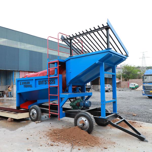 High Separation Efficiency Mobile Gold Sand Separator Mining Trommel Machinery Washing Plant