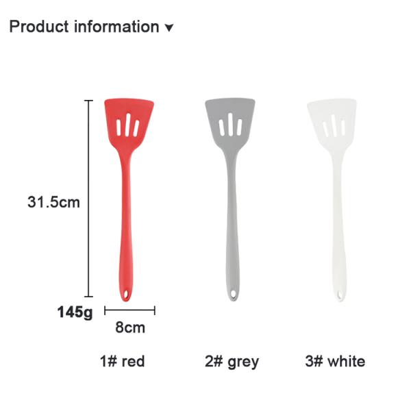 BPA Free Silicone Kitchenware Set Pot Shovel With Customized Logo