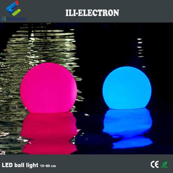 colorful waterproof glow ball light