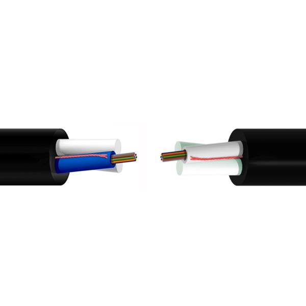 FTTH 12 Core ADSS Drop Fiber Optic Cable Stranded Loose Tube